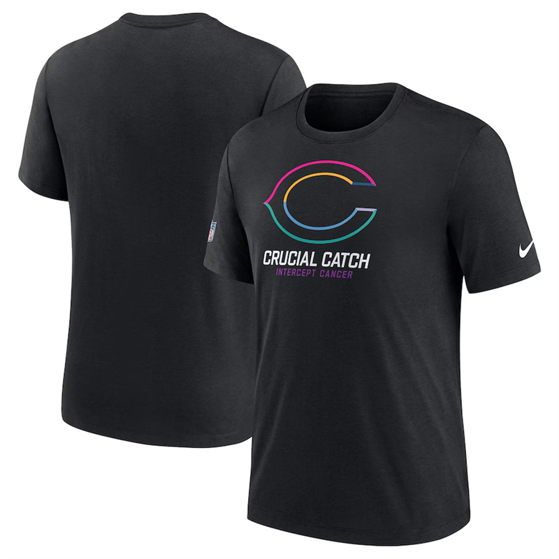 Men's Chicago Bears Black 2024 Crucial Catch T-Shirt